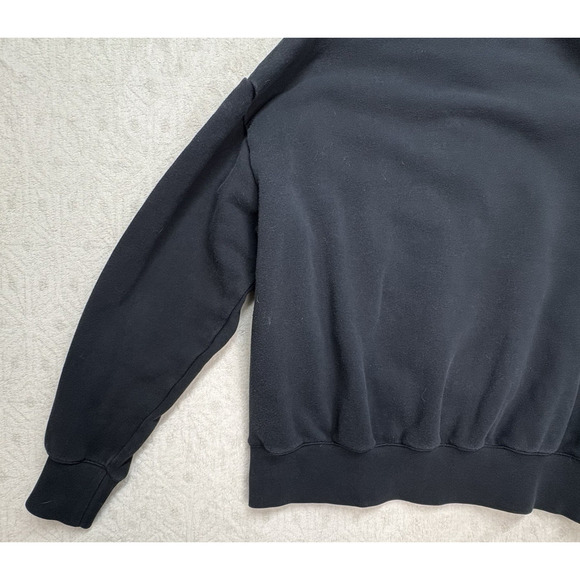 Nike Air Pullover Hoodie Women Size M Black / White Style CZ8620-010 Mesh/Cotton - Picture 5 of 6